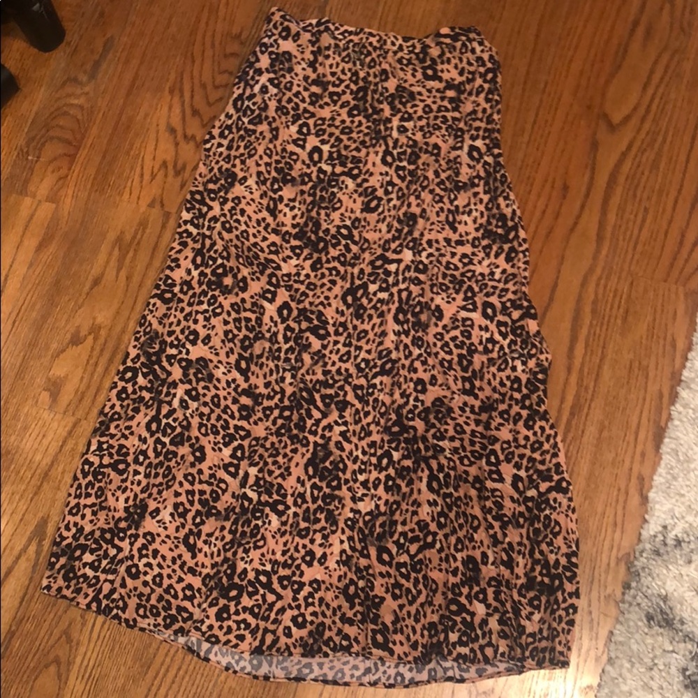 cheetah print maxi skirt